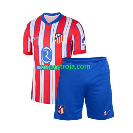 Billiga Fotbollströjor Atlético Madrid Barn Hemma tröja 2024/25 Kortärmad
